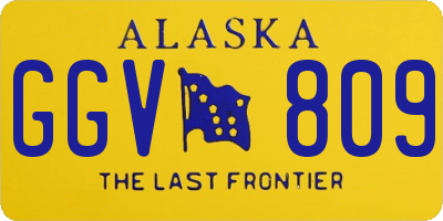 AK license plate GGV809