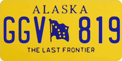 AK license plate GGV819