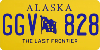 AK license plate GGV828