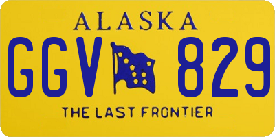 AK license plate GGV829