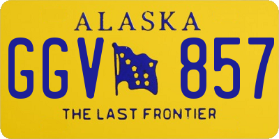 AK license plate GGV857