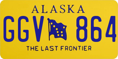 AK license plate GGV864