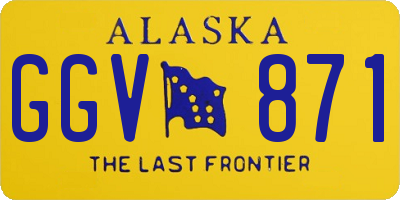 AK license plate GGV871