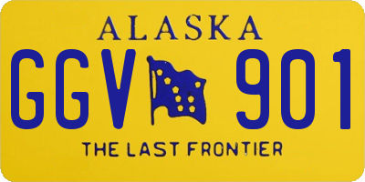 AK license plate GGV901