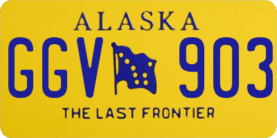 AK license plate GGV903