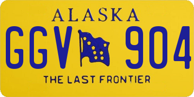 AK license plate GGV904