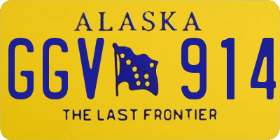 AK license plate GGV914