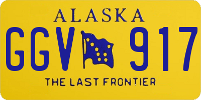 AK license plate GGV917