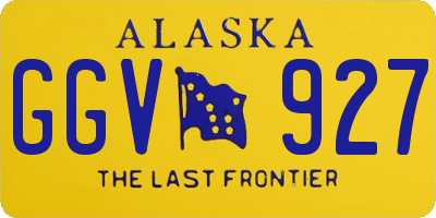 AK license plate GGV927