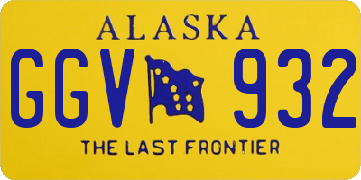 AK license plate GGV932
