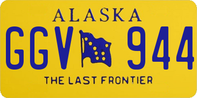 AK license plate GGV944