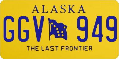 AK license plate GGV949