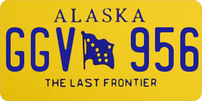 AK license plate GGV956