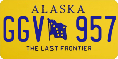 AK license plate GGV957