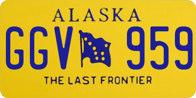 AK license plate GGV959