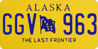 AK license plate GGV963
