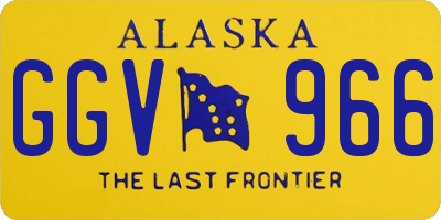 AK license plate GGV966
