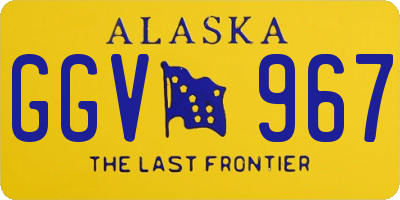 AK license plate GGV967