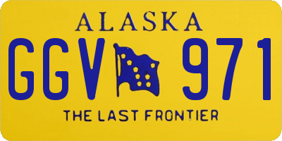 AK license plate GGV971