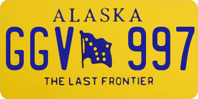 AK license plate GGV997