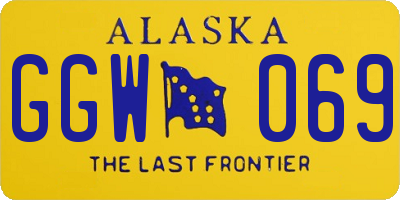 AK license plate GGW069