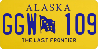 AK license plate GGW109