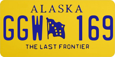 AK license plate GGW169