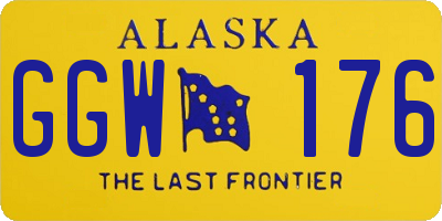 AK license plate GGW176