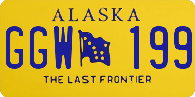 AK license plate GGW199