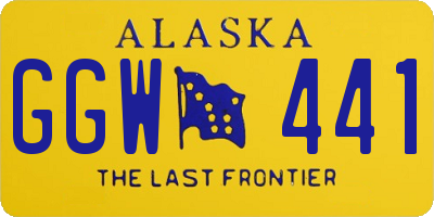 AK license plate GGW441