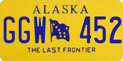 AK license plate GGW452
