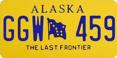 AK license plate GGW459