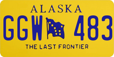 AK license plate GGW483
