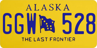 AK license plate GGW528