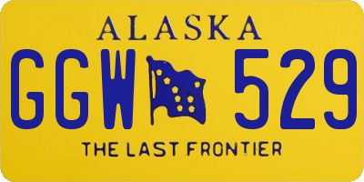 AK license plate GGW529