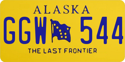 AK license plate GGW544