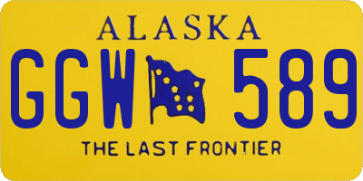 AK license plate GGW589
