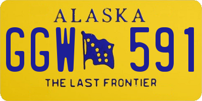 AK license plate GGW591