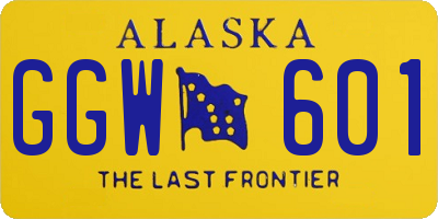 AK license plate GGW601