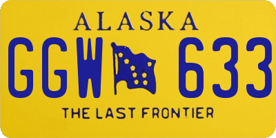 AK license plate GGW633