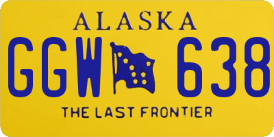 AK license plate GGW638