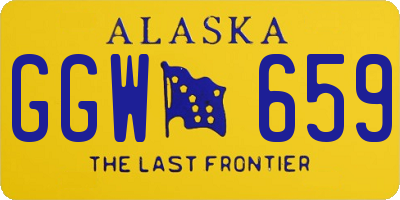 AK license plate GGW659