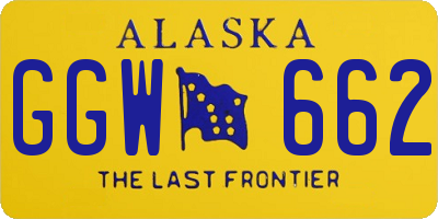 AK license plate GGW662