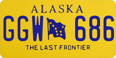 AK license plate GGW686