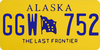 AK license plate GGW752