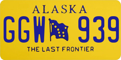 AK license plate GGW939