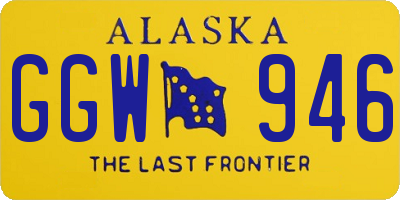 AK license plate GGW946