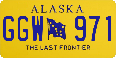 AK license plate GGW971