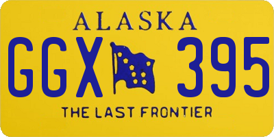 AK license plate GGX395