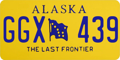 AK license plate GGX439